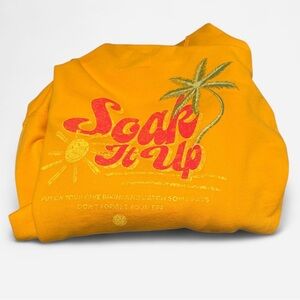 Soak It Up Aerie Sweatshirt - Yellow/Orange